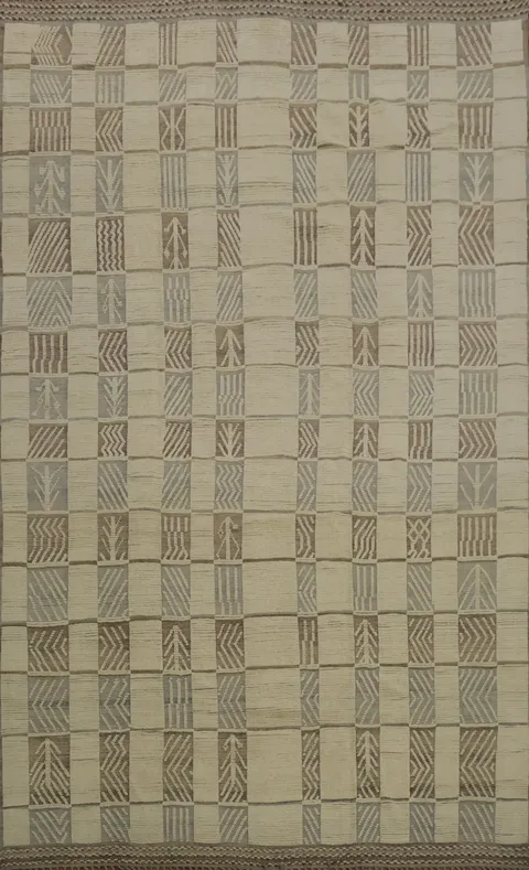 Elegant Moroccan Large Rug 12x16 with Neutral Shades for Modern Homes