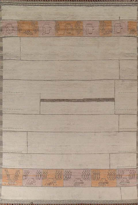 Handmade Wool Moroccan Oriental Area Rug 9x13
