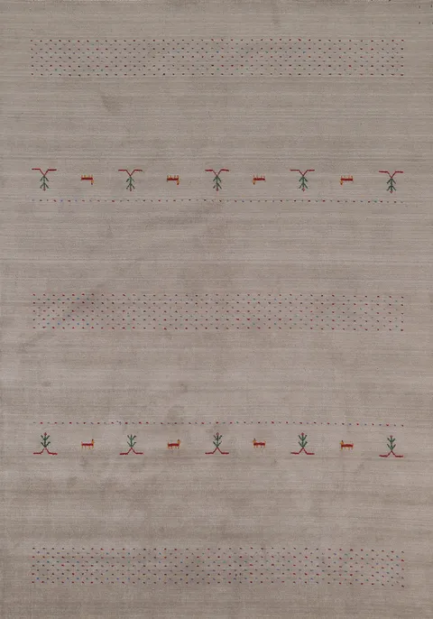 Tribal Wool Gabbeh Indian Area Rug 7x10
