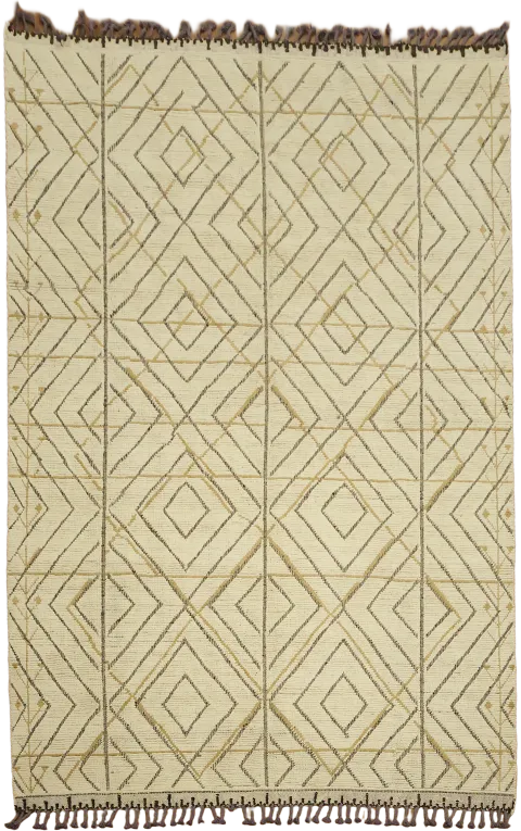 All-Over Trellis Geometric Moroccan Area Rug 8x13