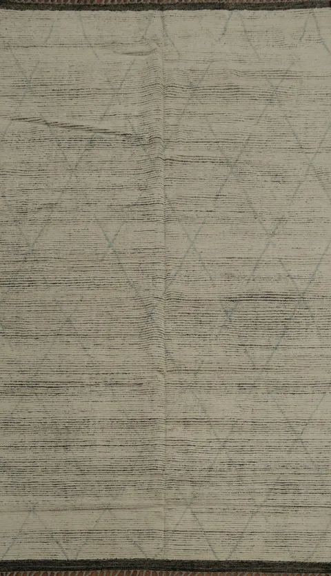 Chic Moroccan Area Rug 7x11 Perfect for Minimalist Living Spaces
