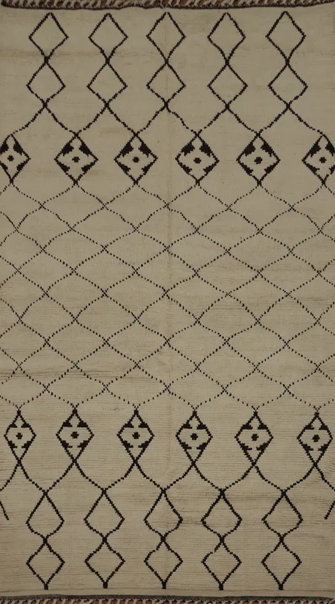 All-Over Trellis Moroccan Oriental Area Rug 6x10