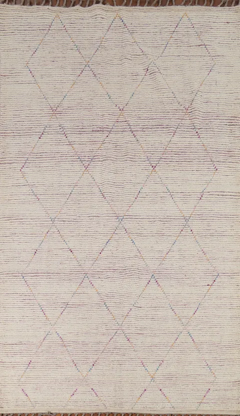 All-Over Trellis Moroccan Oriental Area Rug 5x9