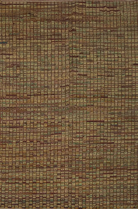 All-Over Checkered Moroccan Living Room Area Rug 8x10