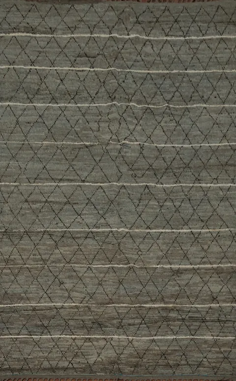 Handmade Trellis Moroccan Living Room Area Rug 7x10