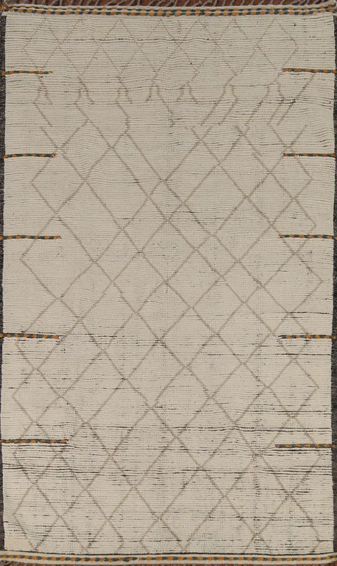 All-Over Trellis Moroccan Oriental Area Rug 6x10