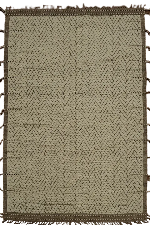 All-Over Chevron Moroccan Oriental Area Rug 9x13