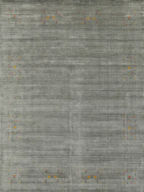 Refined Gabbeh Area Rug 8x10 with Subtle Embellishments for Classy Homes