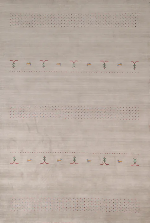 Handmade Wool Gabbeh Indian Area Rug 7x10