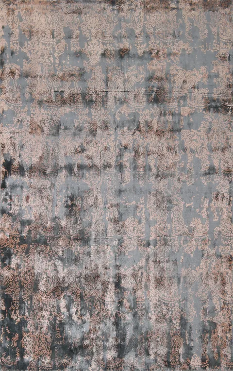 Handmade Wool Abstract Indian Area Rug 6x9