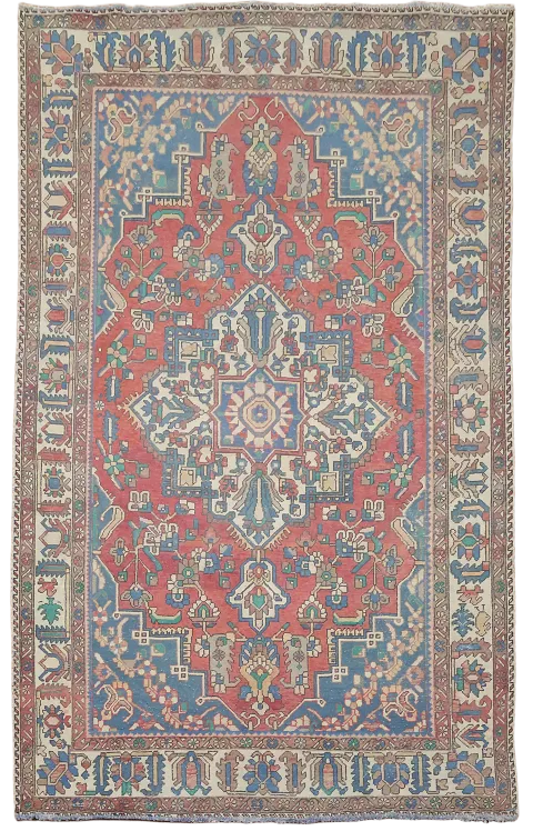 Handmade Wool Bakhtiari Persian Area Rug 7x10
