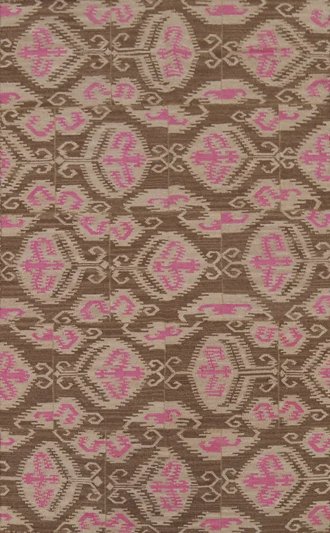 Flat Weave Pile Kilim Oriental Area Rug 5x8