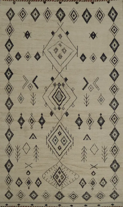 Add Texture with a Chic Tribal Design Moroccan Area Rug 8x12