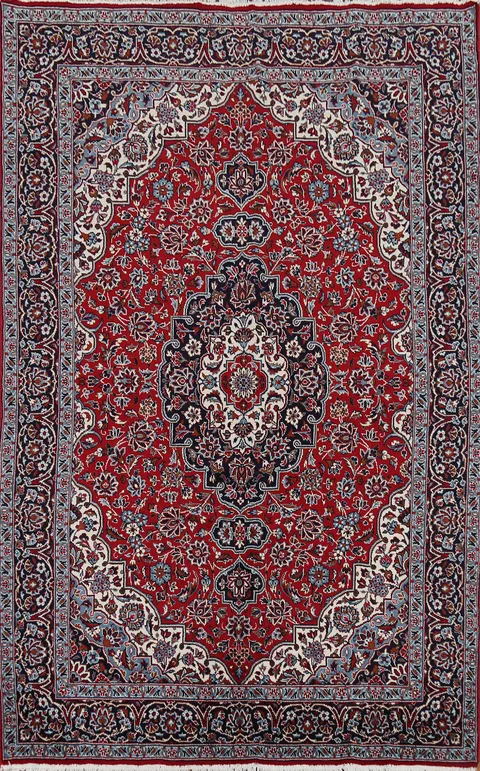 Traditional Mashad Turkish Living Room Area Rug 6x10