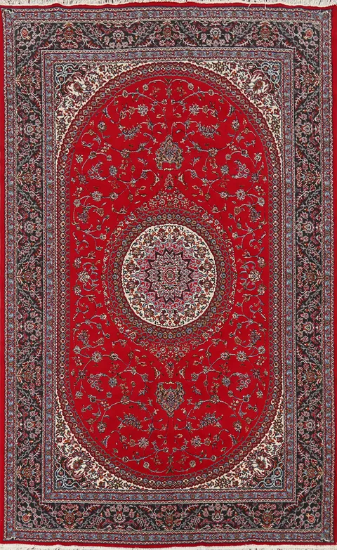 Traditional Floral Red Kashmar Turkish Area Rug 6x10