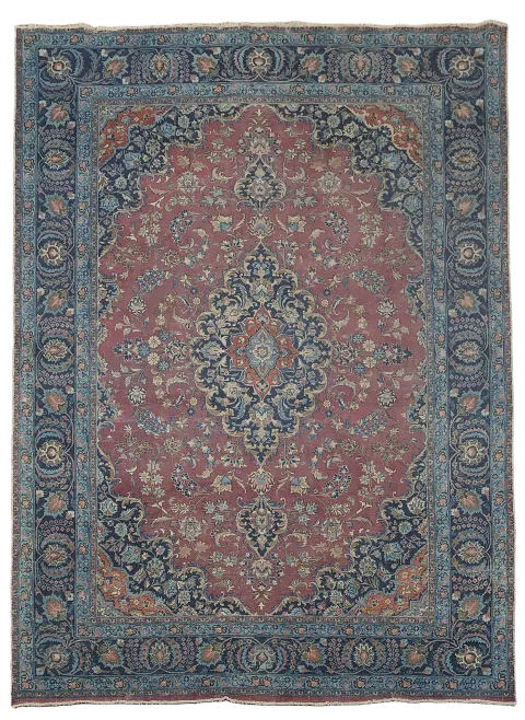Traditional Floral Mashad Persian Area Rug 8x11