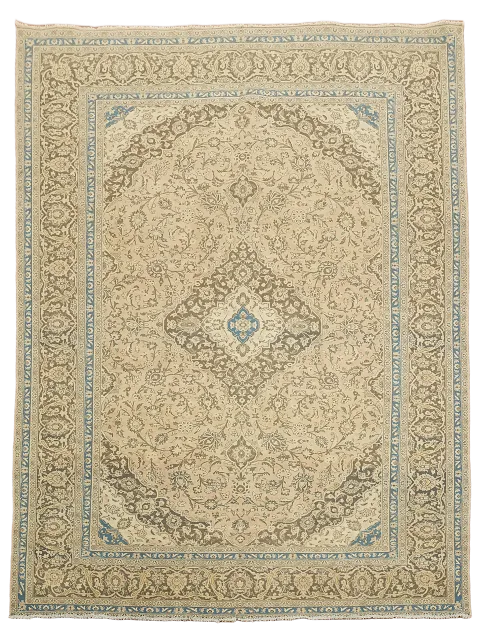 Traditional Floral Mashad Persian Area Rug 10x13