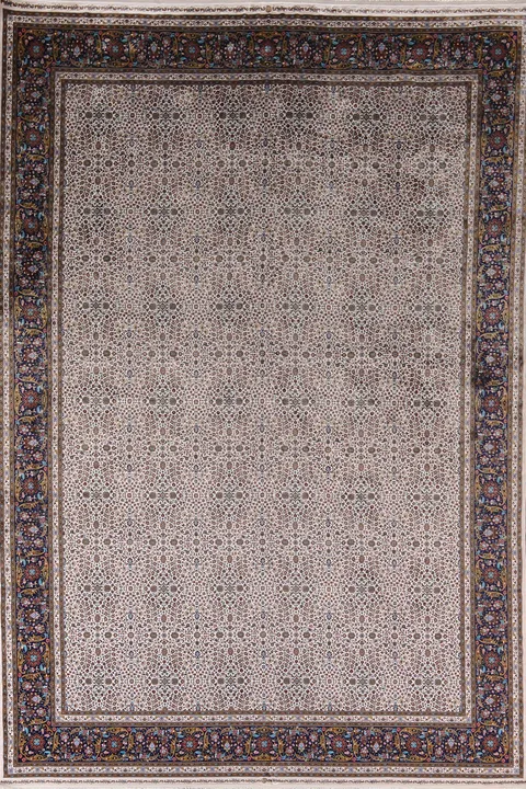 All-Over Turkish Floral Qum Living Room Rug 10x13