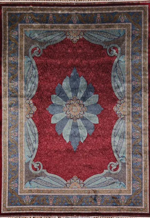 Victorian Style Qum Living Room Area Rug 10x13