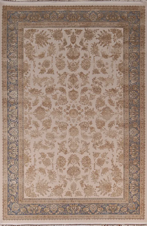 All-Over Floral Qum Living Room Area Rug 7x10
