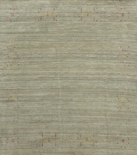 Tribal Gabbeh Square Indian Area Rug 8x8