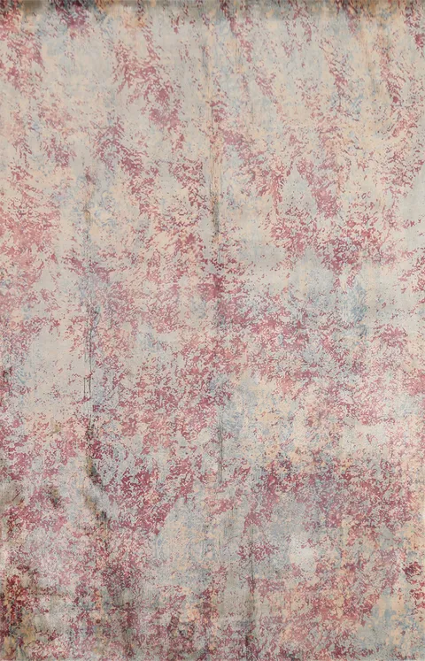 Handmade Wool Abstract Indian Area Rug 5x8