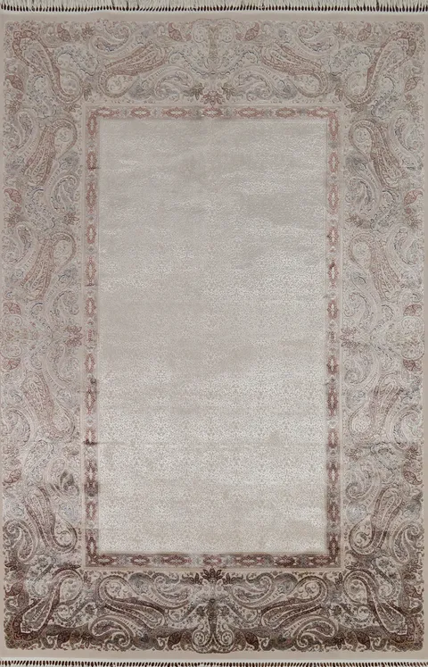 Traditional Floral Silk Qum Living Room Area Rug 6x9