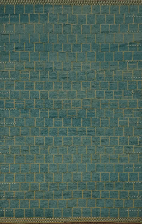 Teal Oasis Intricate Geometric Moroccan Large Rug 12x16