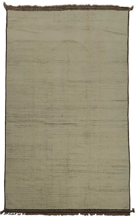 Elegant Minimalist Moroccan Large Rug 12x19 with Subtle Earthy Tones