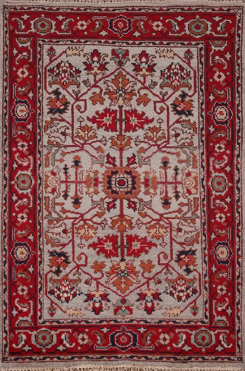 Handmade Wool Heriz Serapi Oriental Rug 4x6