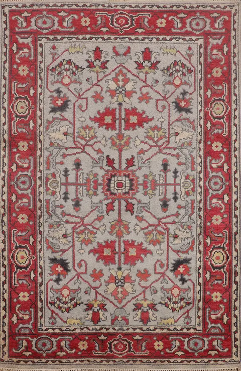 Handmade Wool Heriz Serapi Oriental Rug 4x6