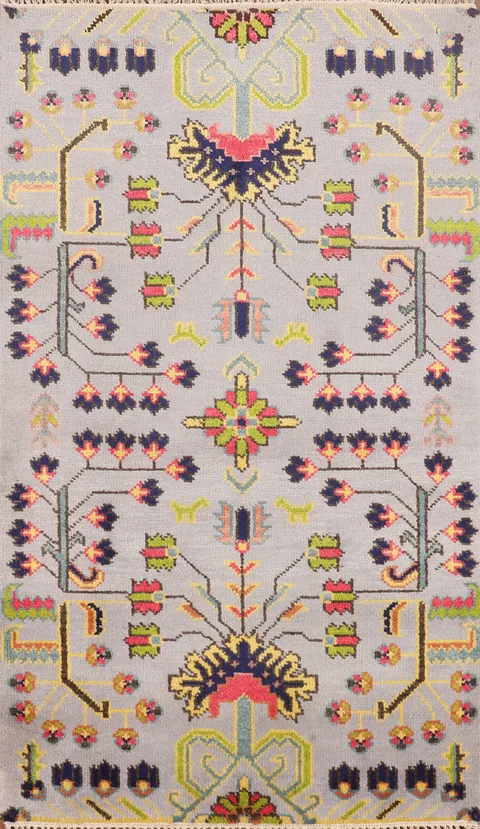 Handmade Wool Ziegler Indian Rug 3x5