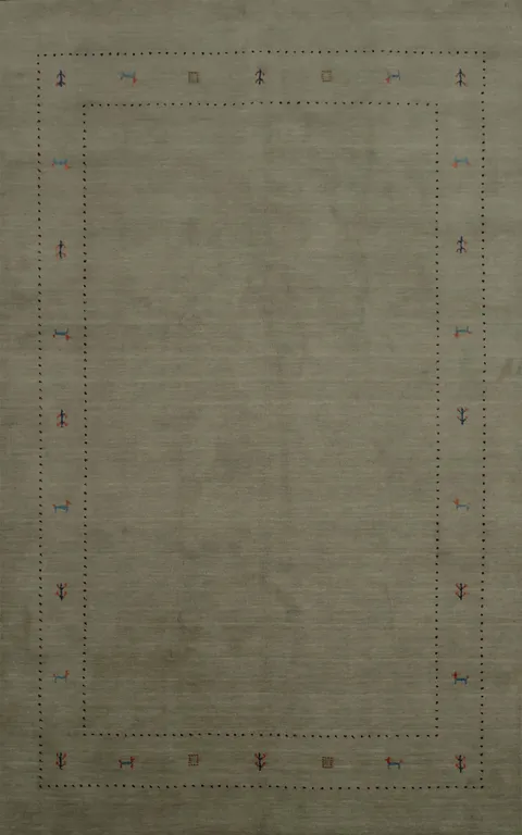 Versatile Gabbeh Area Rug 7x10 Understated Design for Any Space