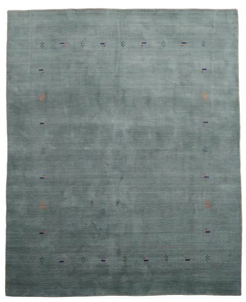Tribal Gray Wool Gabbeh Indian Area Rug 8x10