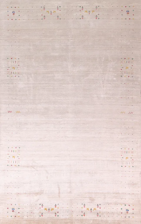 Striped Wool Tribal Gabbeh Oriental Area Rug 8x12