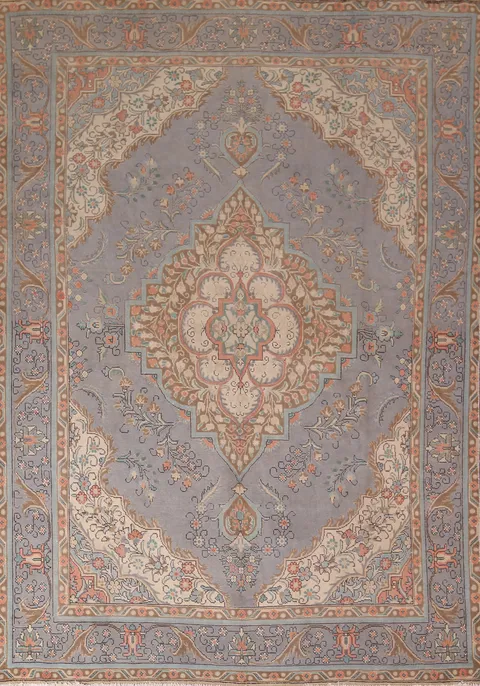 Vintage Wool Tabriz Persian Area Rug 8x11