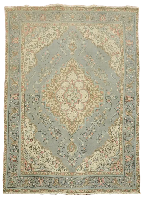 Vintage Wool Tabriz Persian Area Rug 8x11