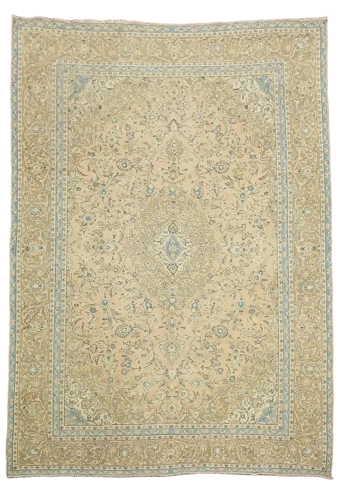 Traditional Floral Mashad Persian Area Rug 9x13