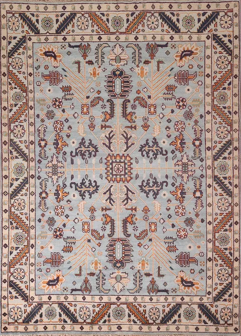 Handmade Wool Oushak Oriental Area Rug 8x10