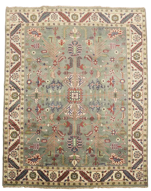 Handmade Gray Oushak Indian Area Rug 8x10
