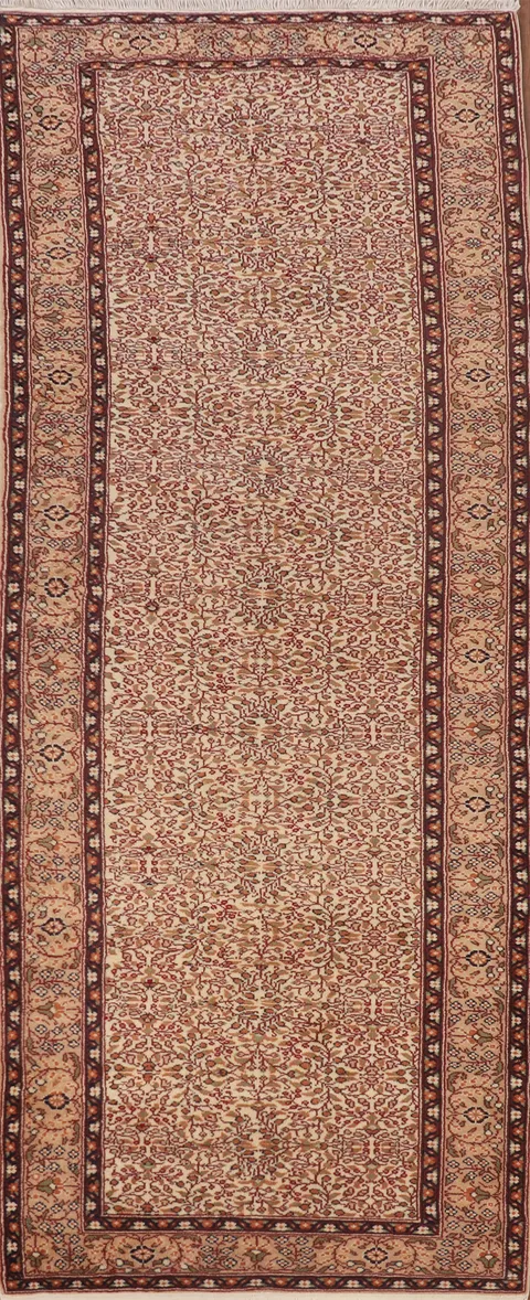 All-Over Floral Anatolian Oriental Runner Rug 3x9