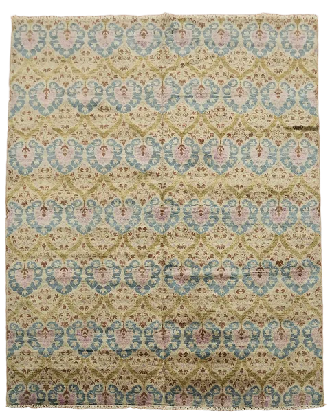 All-Over Wool Contemporary Indian Area Rug 8x10