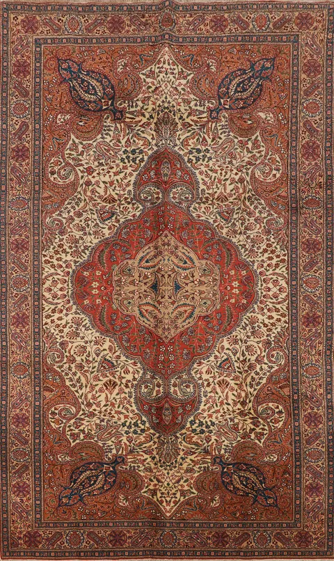 Handmade Floral Anatolian Turkish Area Rug 6x10