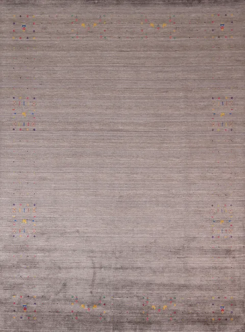 Earth Tone Wool Gabbeh Oriental Area Rug 8x10