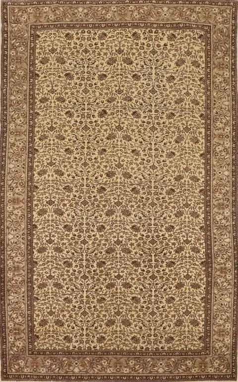 All-Over Floral Anatolian Turkish Area Rug 6x10