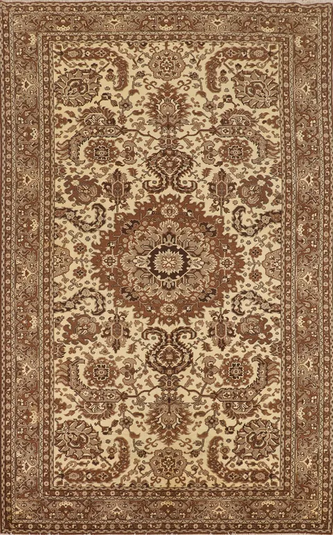 Handmade Wool Anatolian Turkish Area Rug 6x9