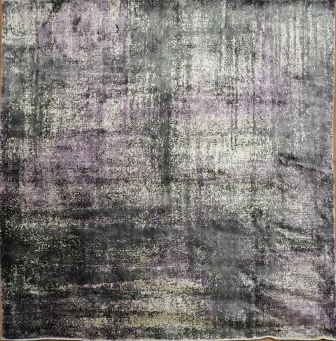 Contemporary Abstract Indian Square Rug 7x7