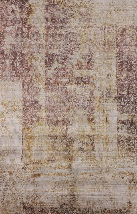 Handmade Wool Abstract Indian Area Rug 6x9