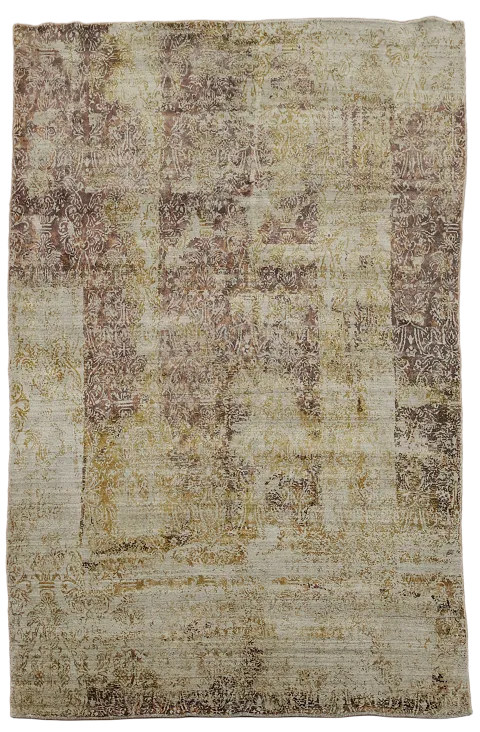 Handmade Wool Abstract Indian Area Rug 6x9