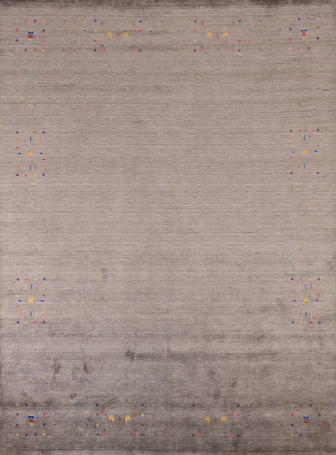 Sophisticated Gabbeh Area Rug 8x10 Enhanced by Colorful Details